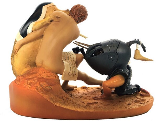 Helmeted Bird Monster Tortured Soul Sister Swine by Bosch Sculptures